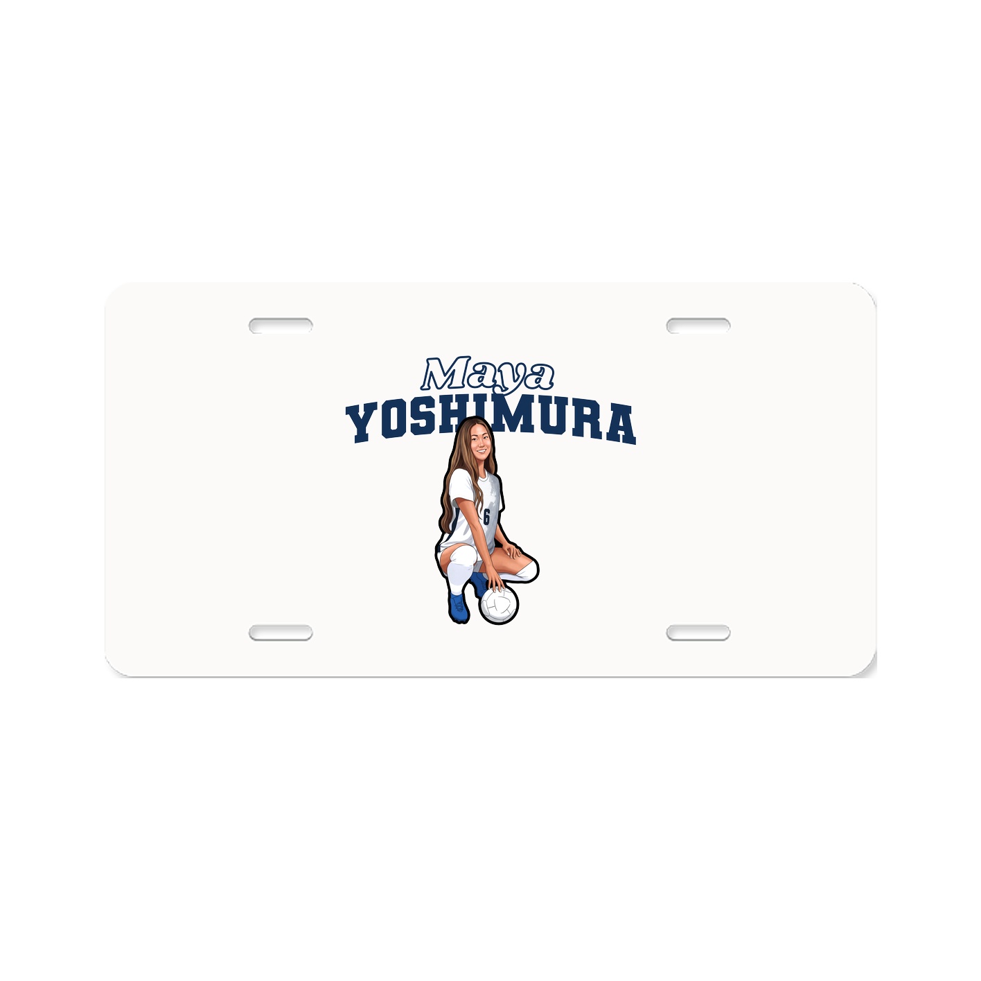 License Plate — Name Arch in Classic