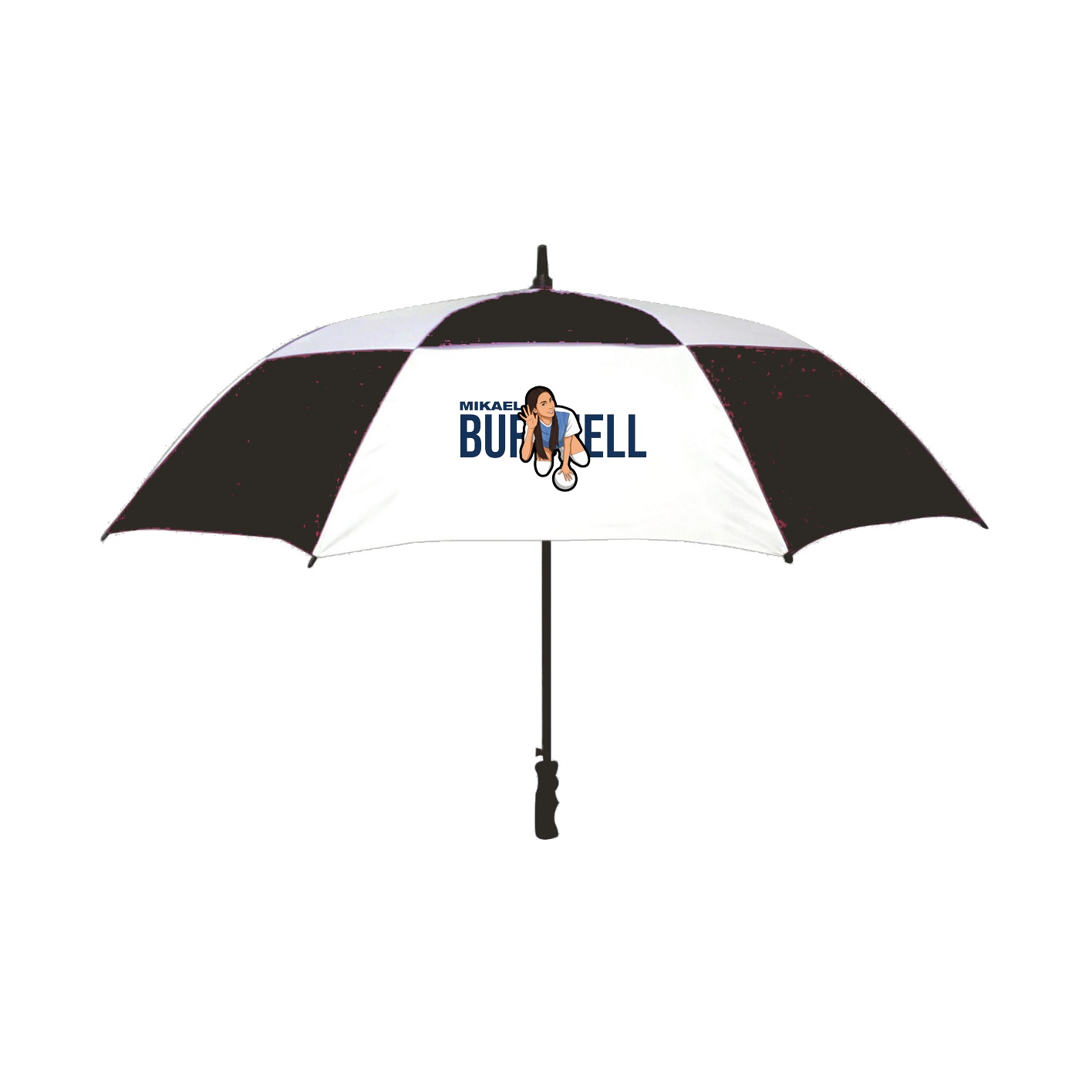 Golf Umbrella — Player Name in Black