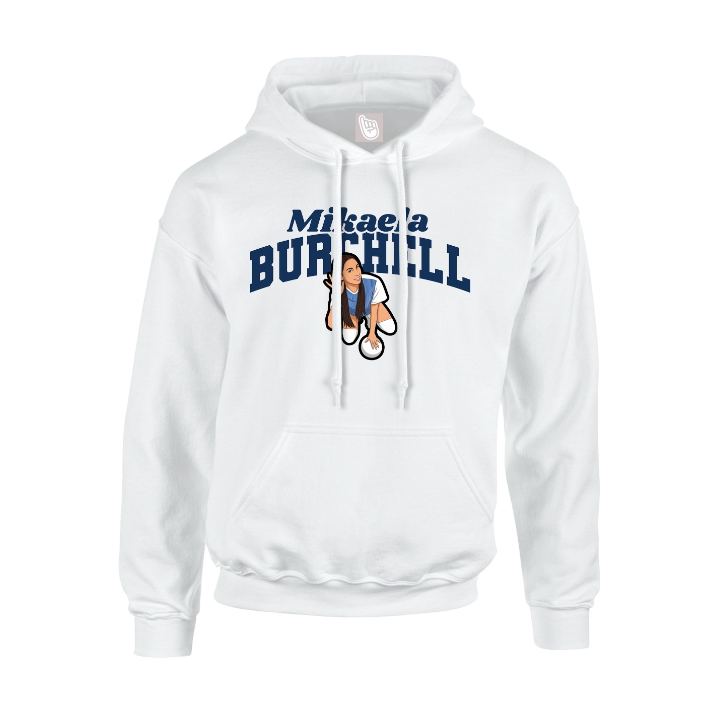 Hoodie — Signature Arch in White