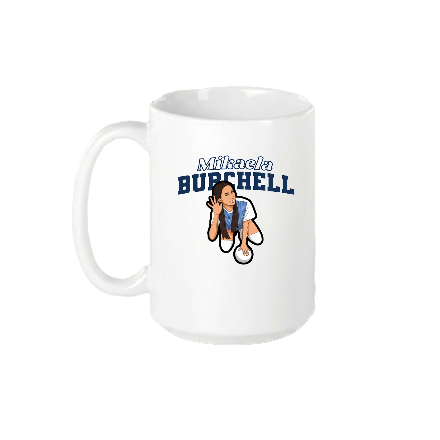 15oz Coffee Mug — Name Arch in White