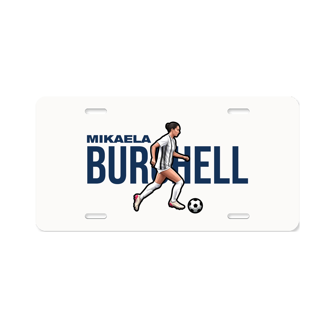 License Plate — Player Name in Classic