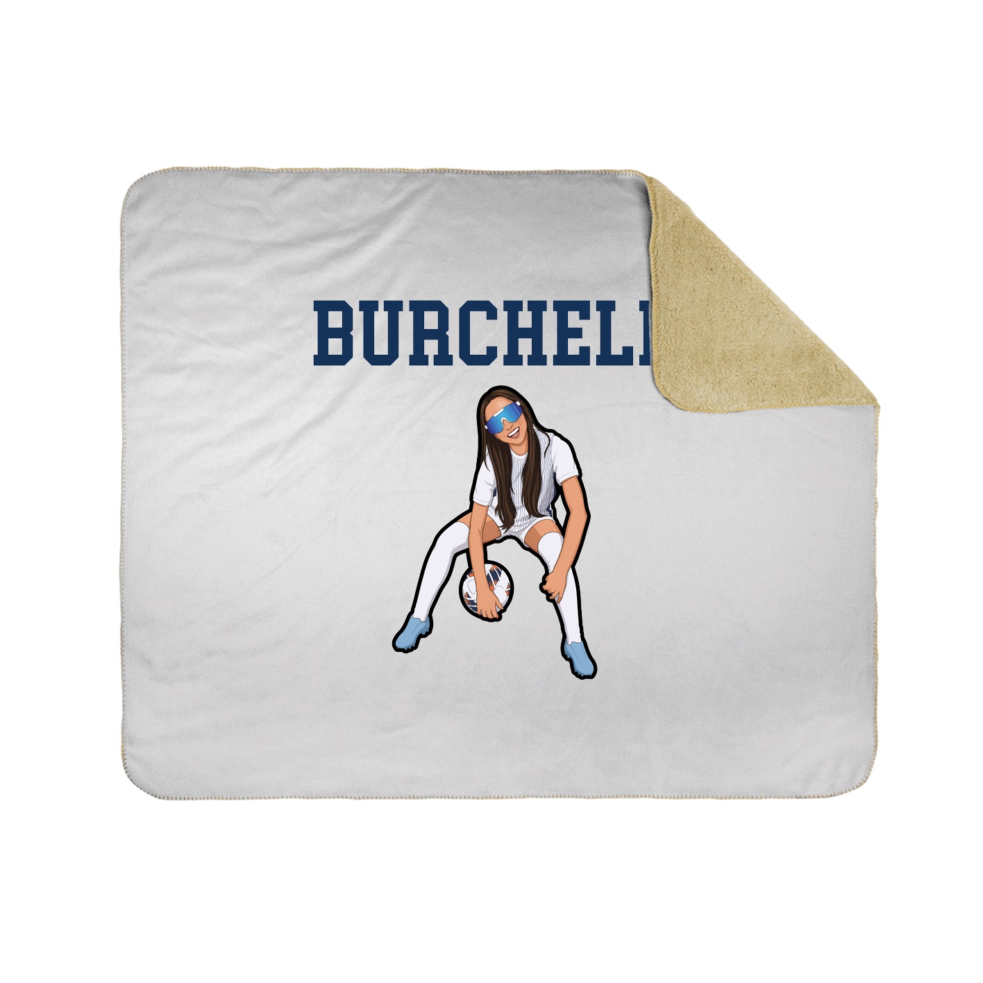 Throw Blanket — Shirsey in White