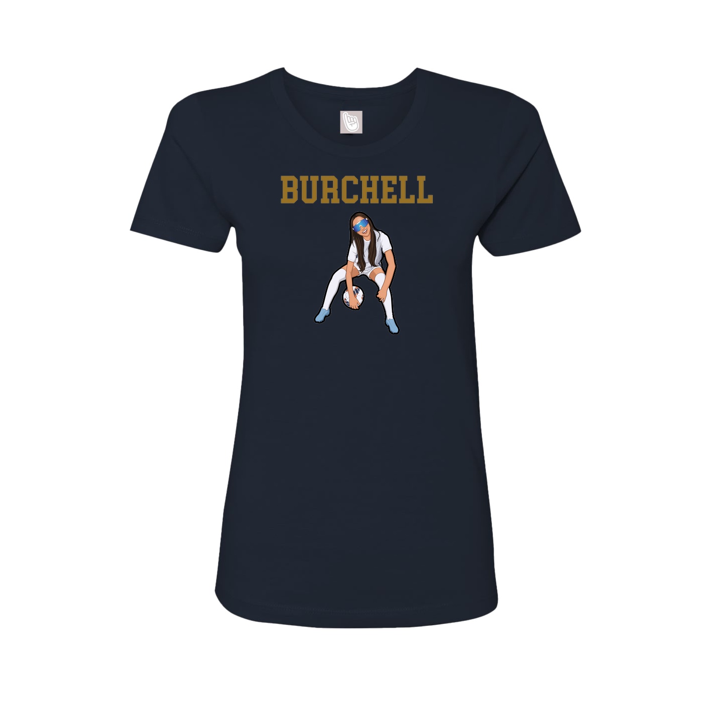 Fitted Women's Tee — Shirsey in Navy