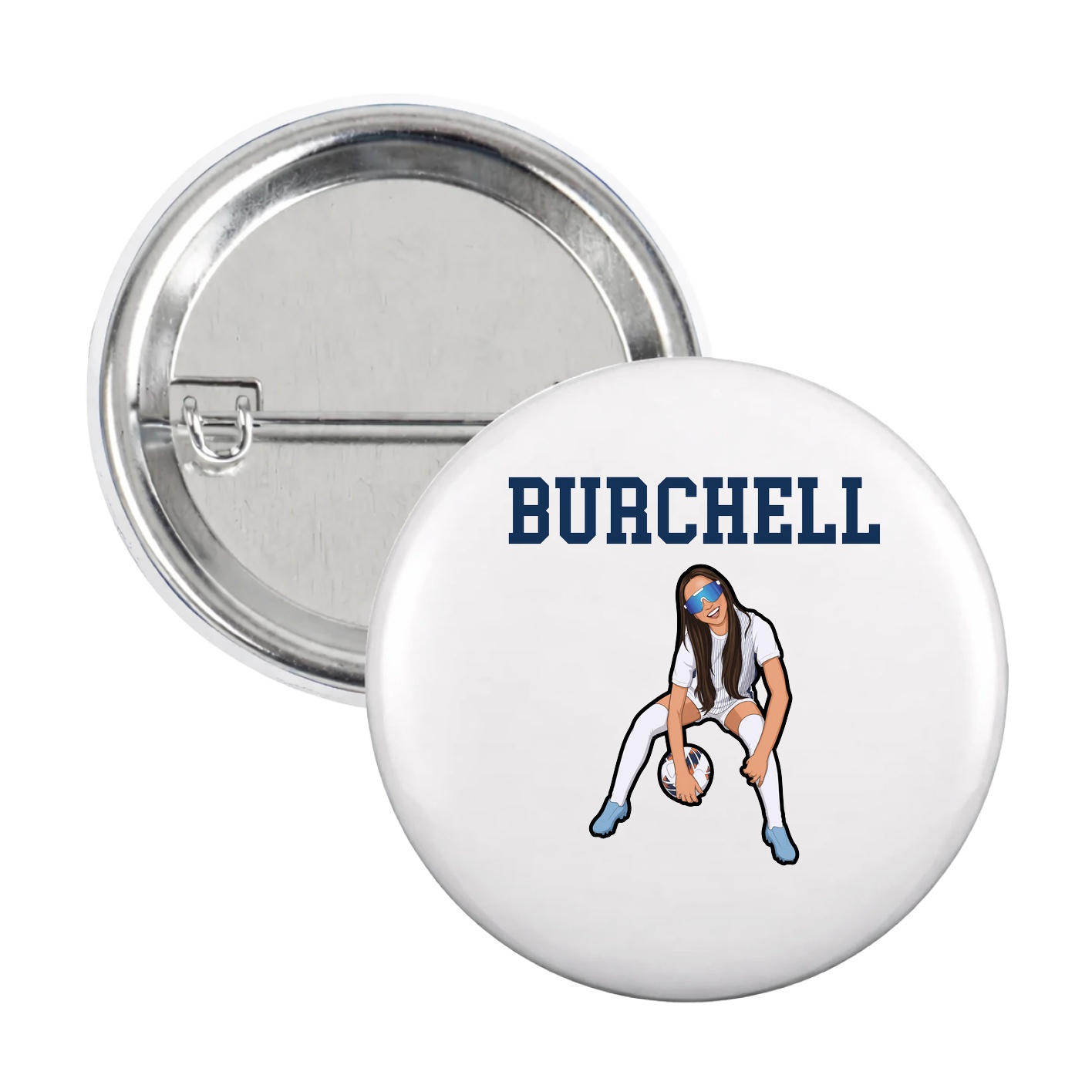 Game Day Button — Shirsey in White