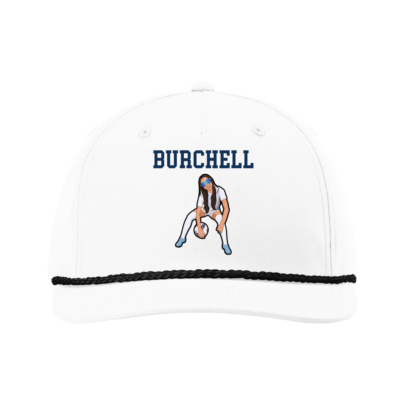 Five-Panel Classic Rope Cap — Shirsey in White