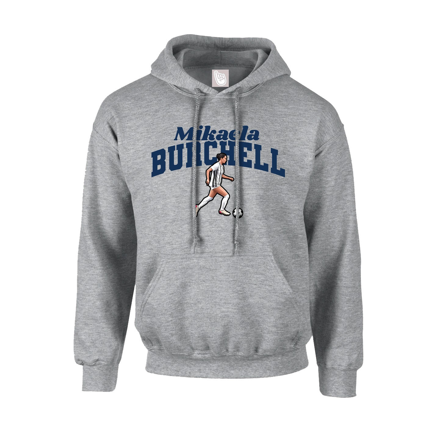 Youth Hoodie — Signature Arch in Grey