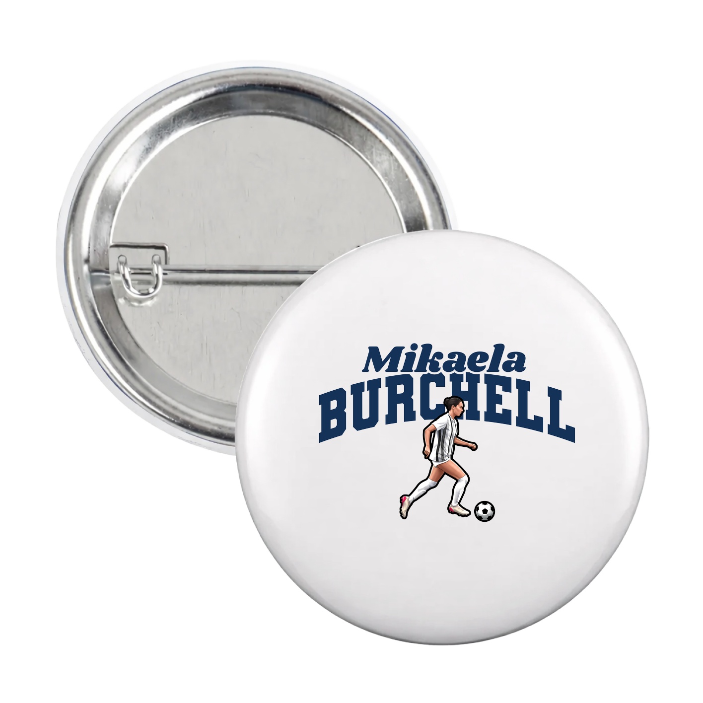 Game Day Button — Signature Arch in White
