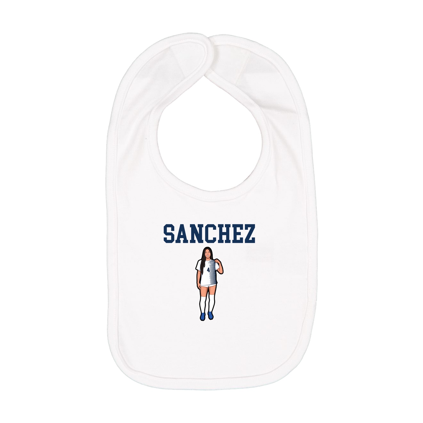 Infant Bib — Shirsey in White