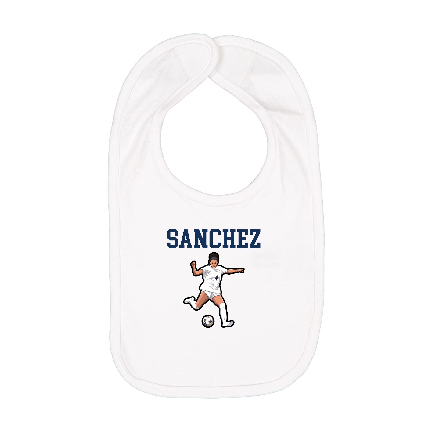 Infant Bib — Shirsey in White