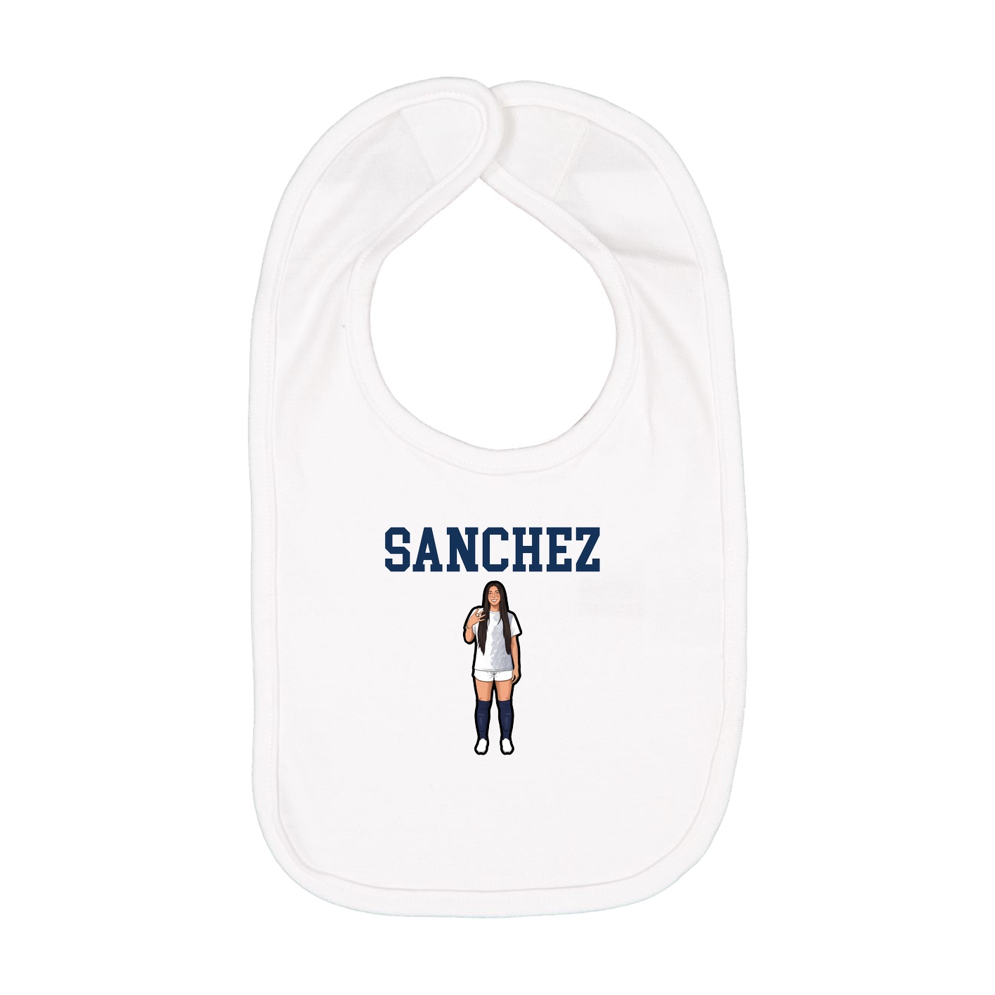 Infant Bib — Shirsey in White