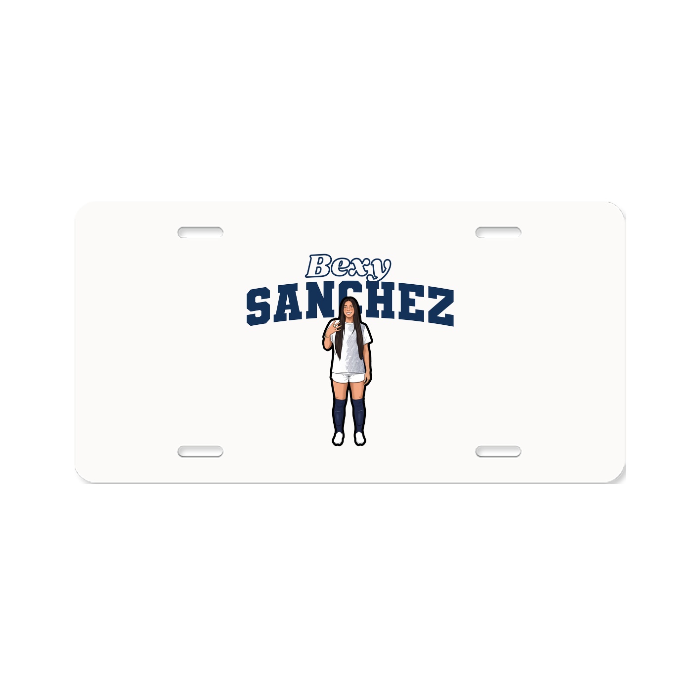 License Plate — Name Arch in Classic