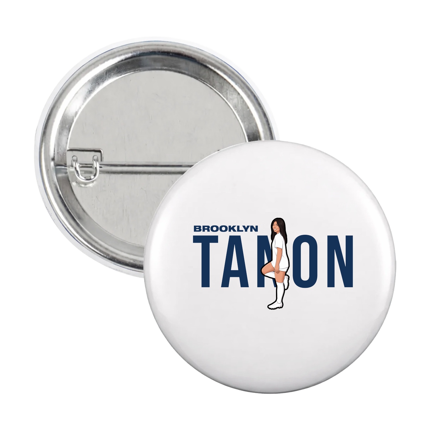 Game Day Button — Player Name in White
