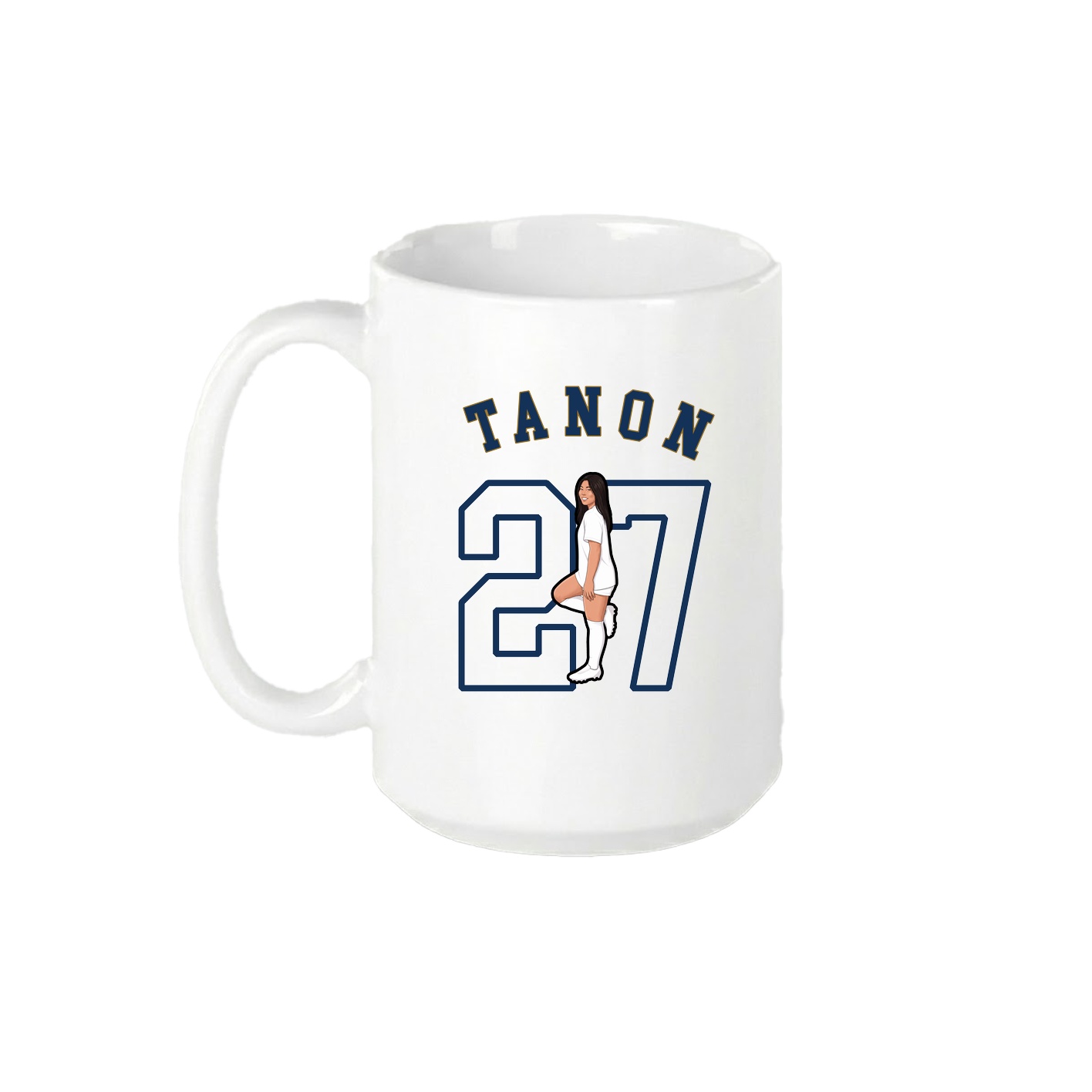 15oz Coffee Mug — Shirsey Arch in White