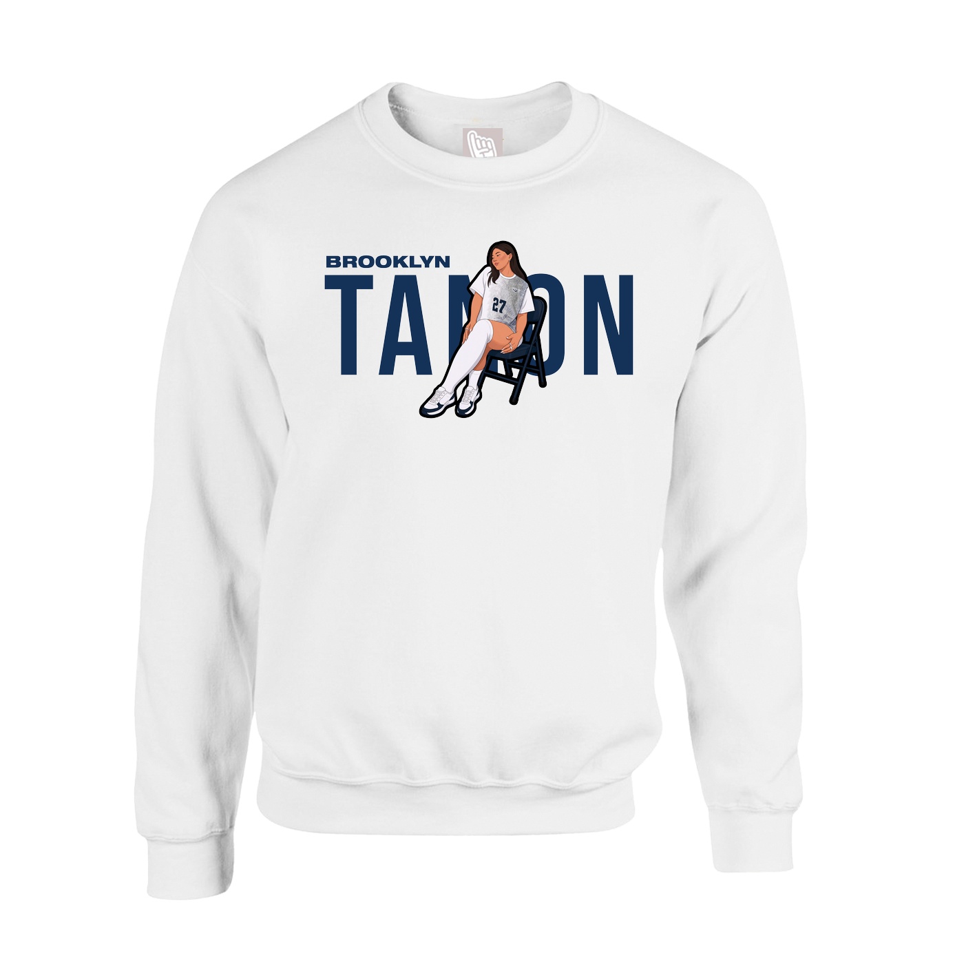 Fleece Crew — Player Name in White
