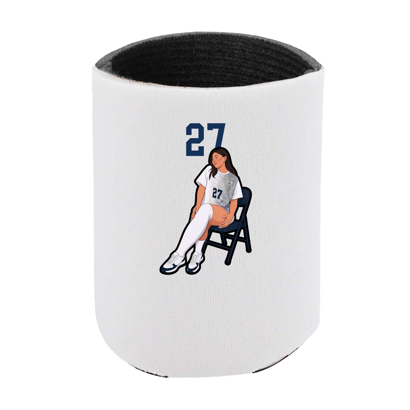 Can Holder — Number Top in White