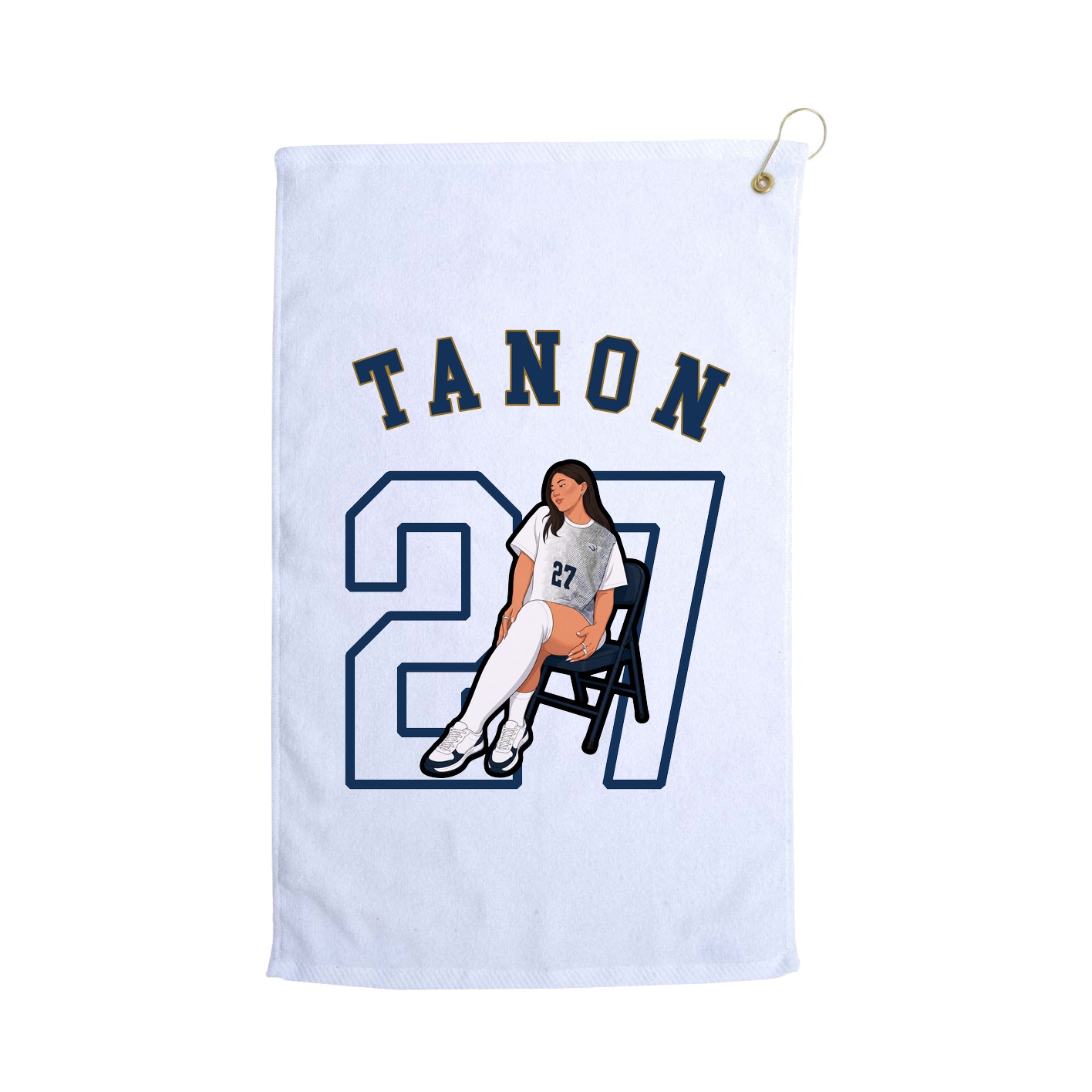 Golf Towel — Shirsey Arch in White