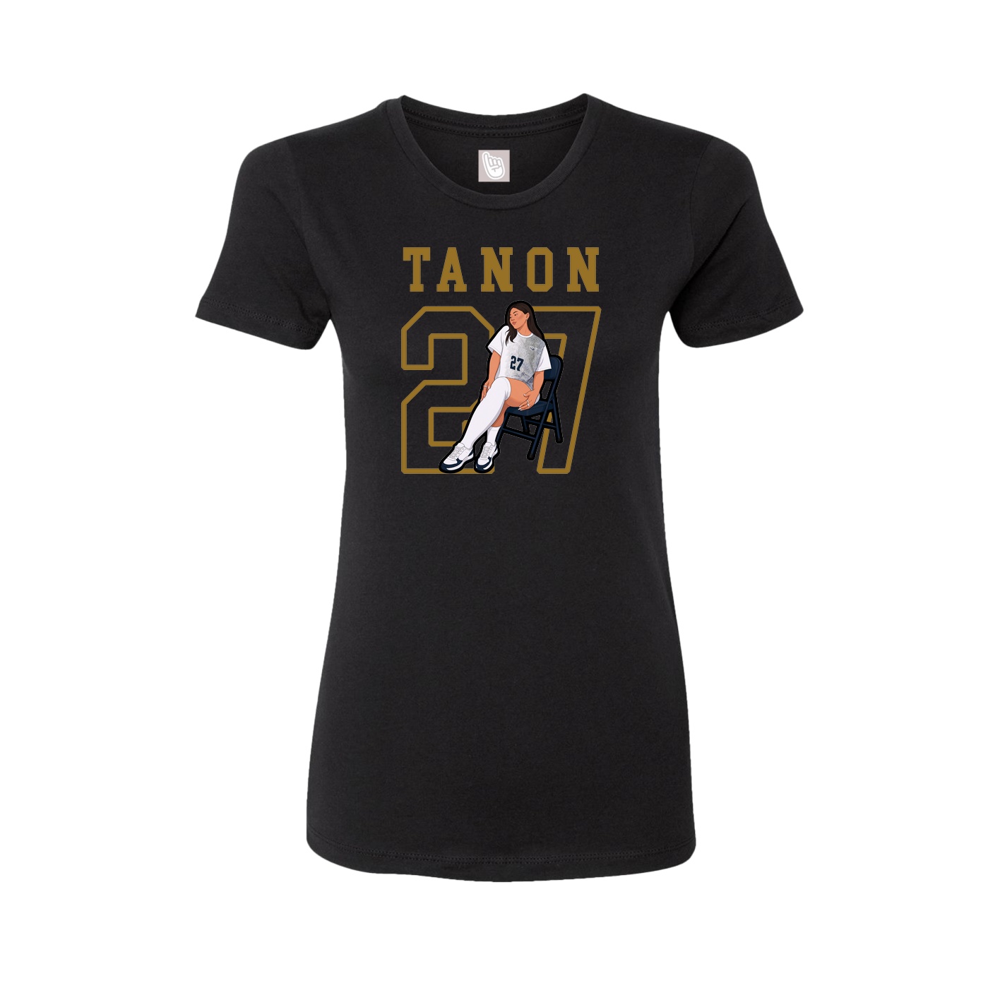 Fitted Women's Tee — Shirsey in Black