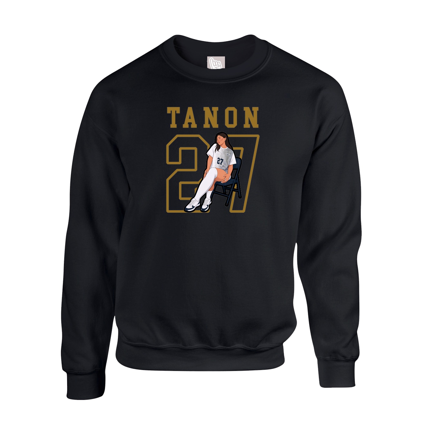 Fleece Crew — Shirsey in Black