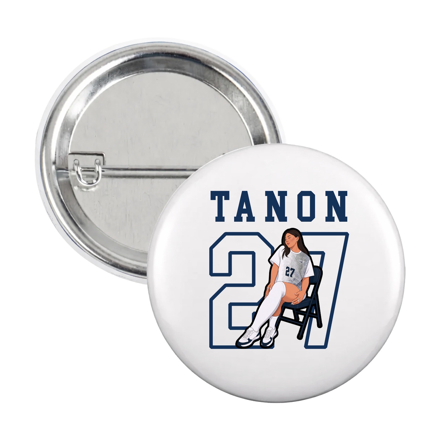 Game Day Button — Shirsey in White