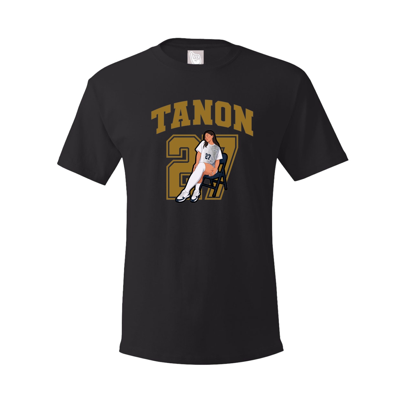 Youth Tee — Number in Black