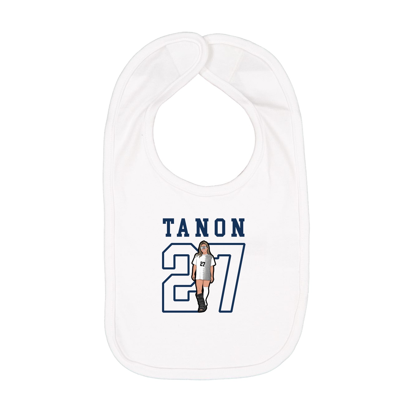 Infant Bib — Shirsey in White