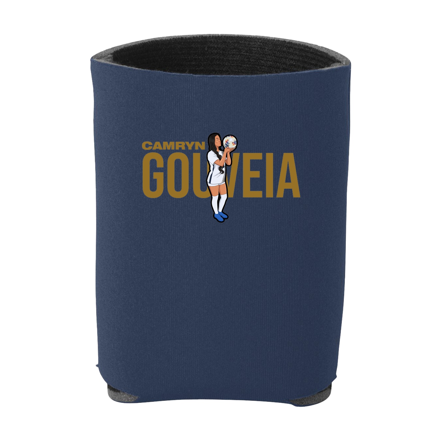 Can Holder — Player Name in Navy