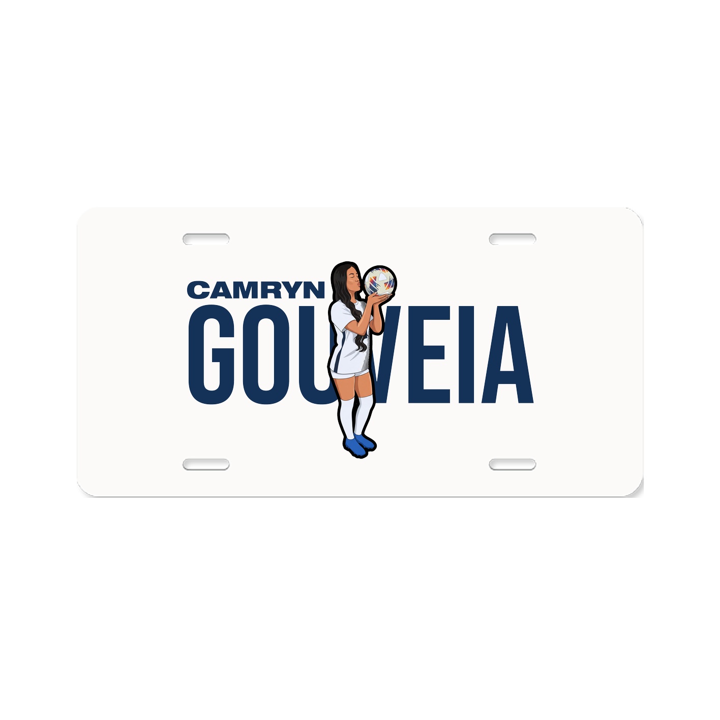 License Plate — Player Name in Classic