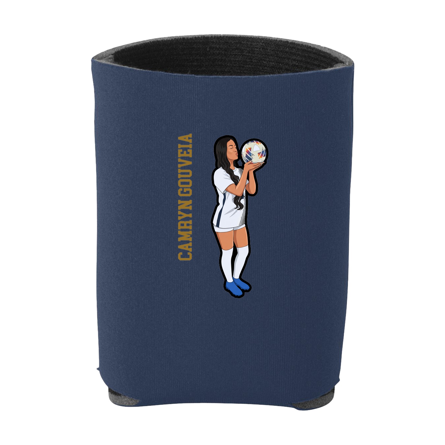 Can Holder — Name Vertical in Navy