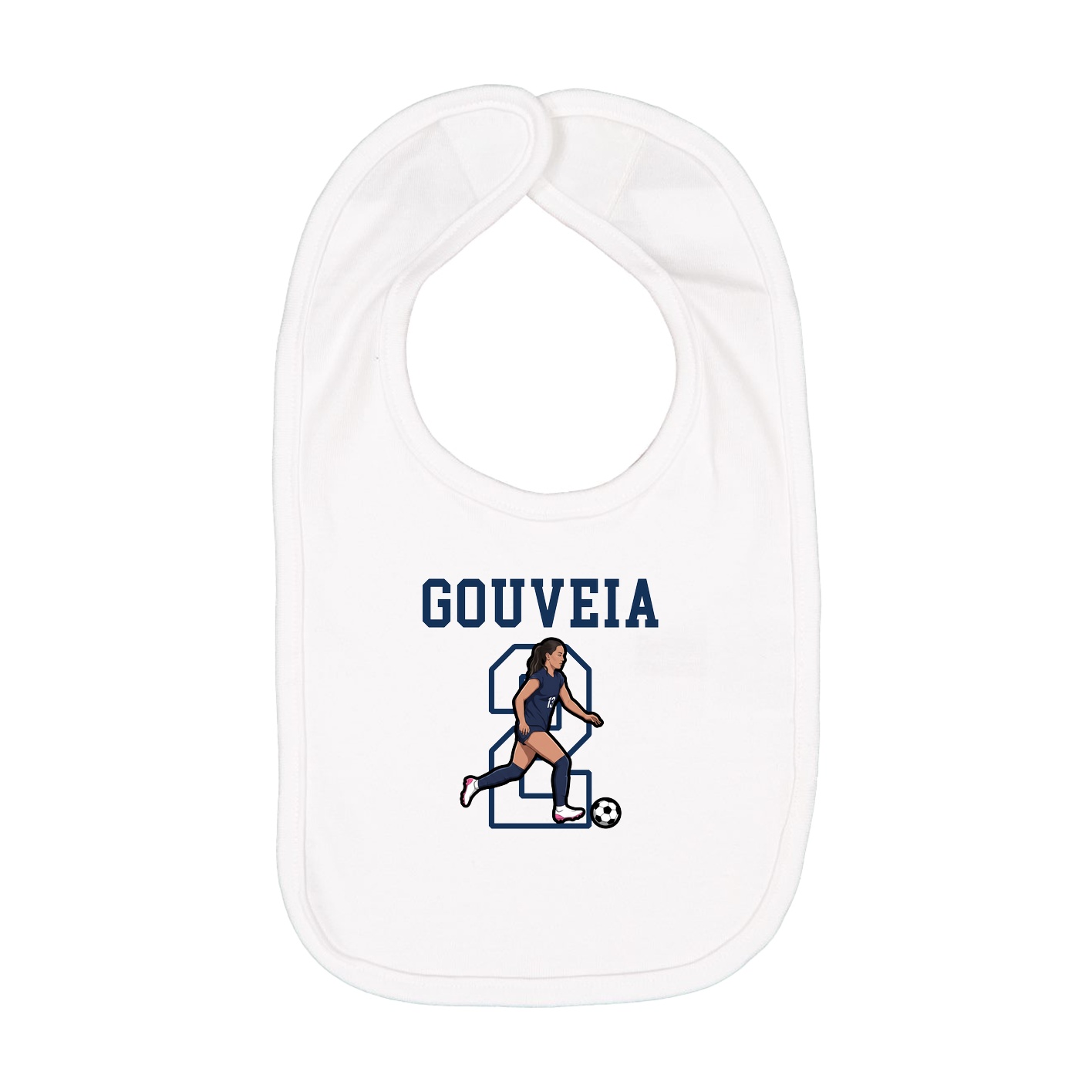Infant Bib — Shirsey in White