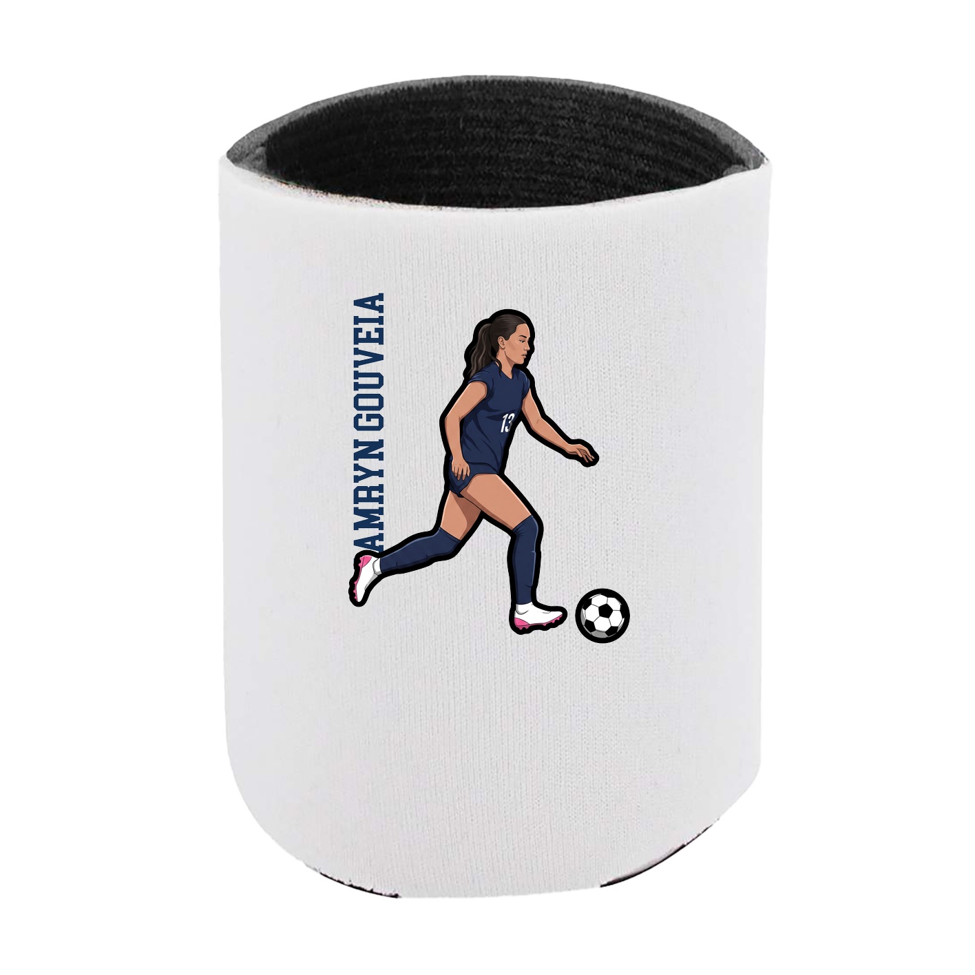Can Holder — Name Vertical in White