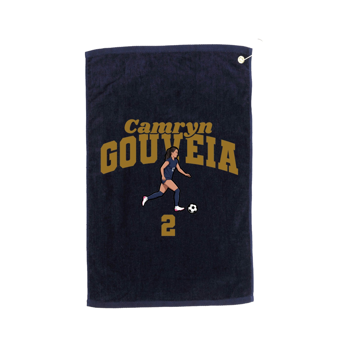Golf Towel — Signature Arch in Navy