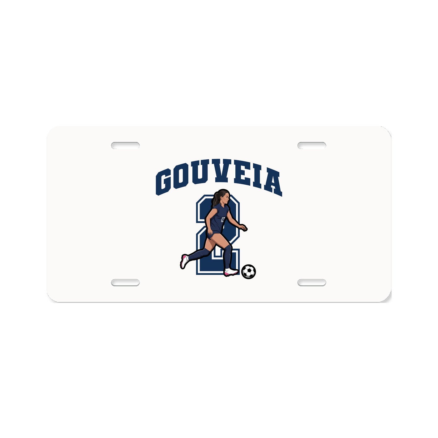 License Plate — Number in Classic