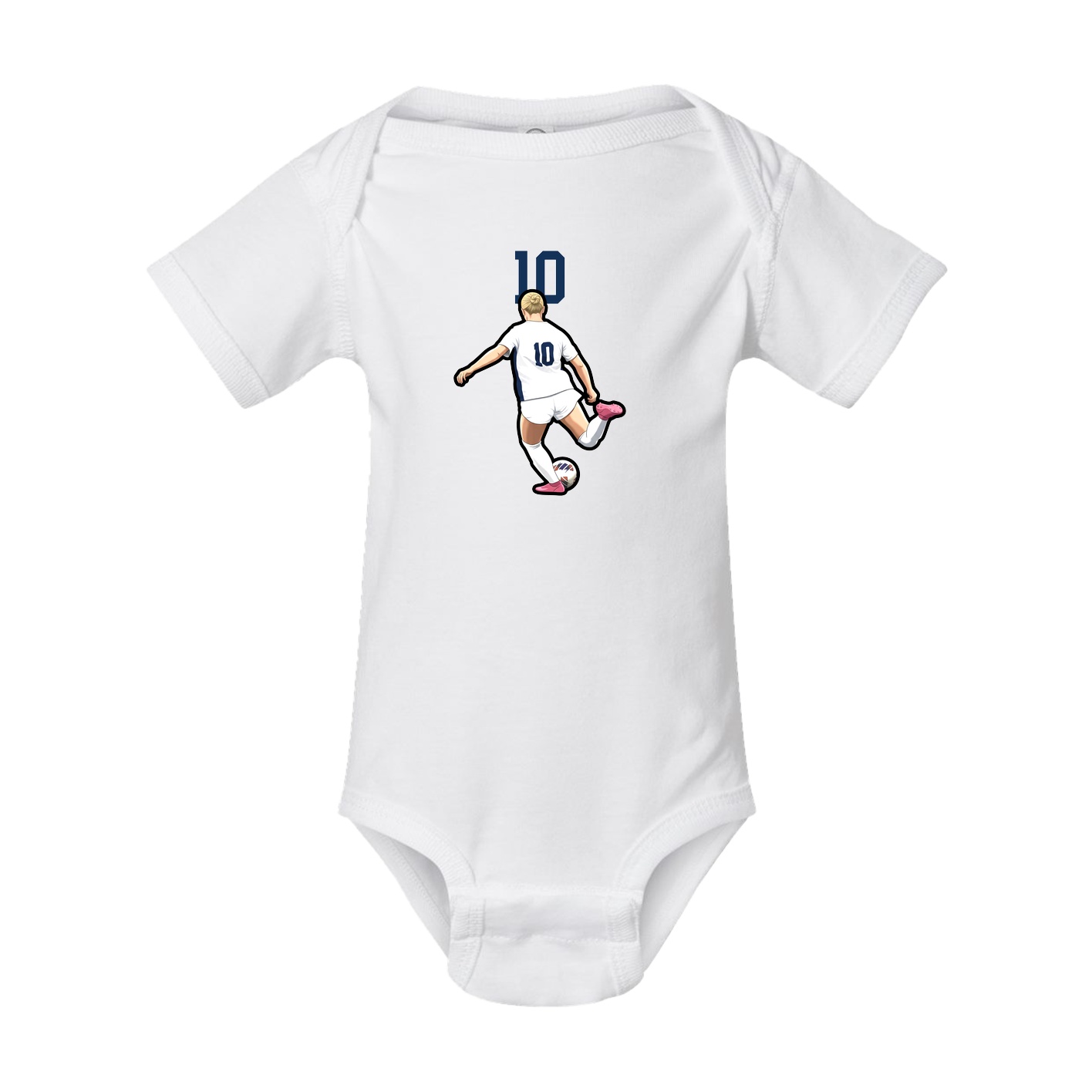 Baby Onesie — Number Top in White