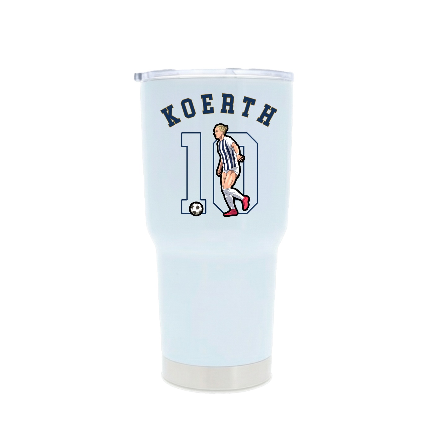 30oz Stainless Steel Tumbler — Shirsey Arch in White