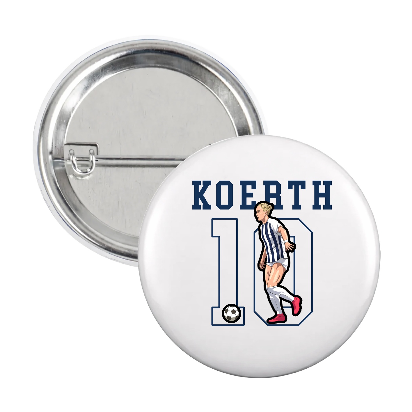 Game Day Button — Shirsey in White