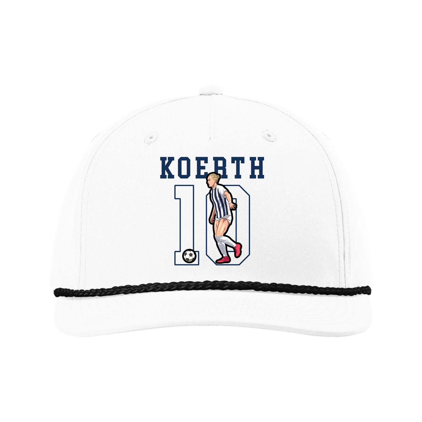 Five-Panel Classic Rope Cap — Shirsey in White