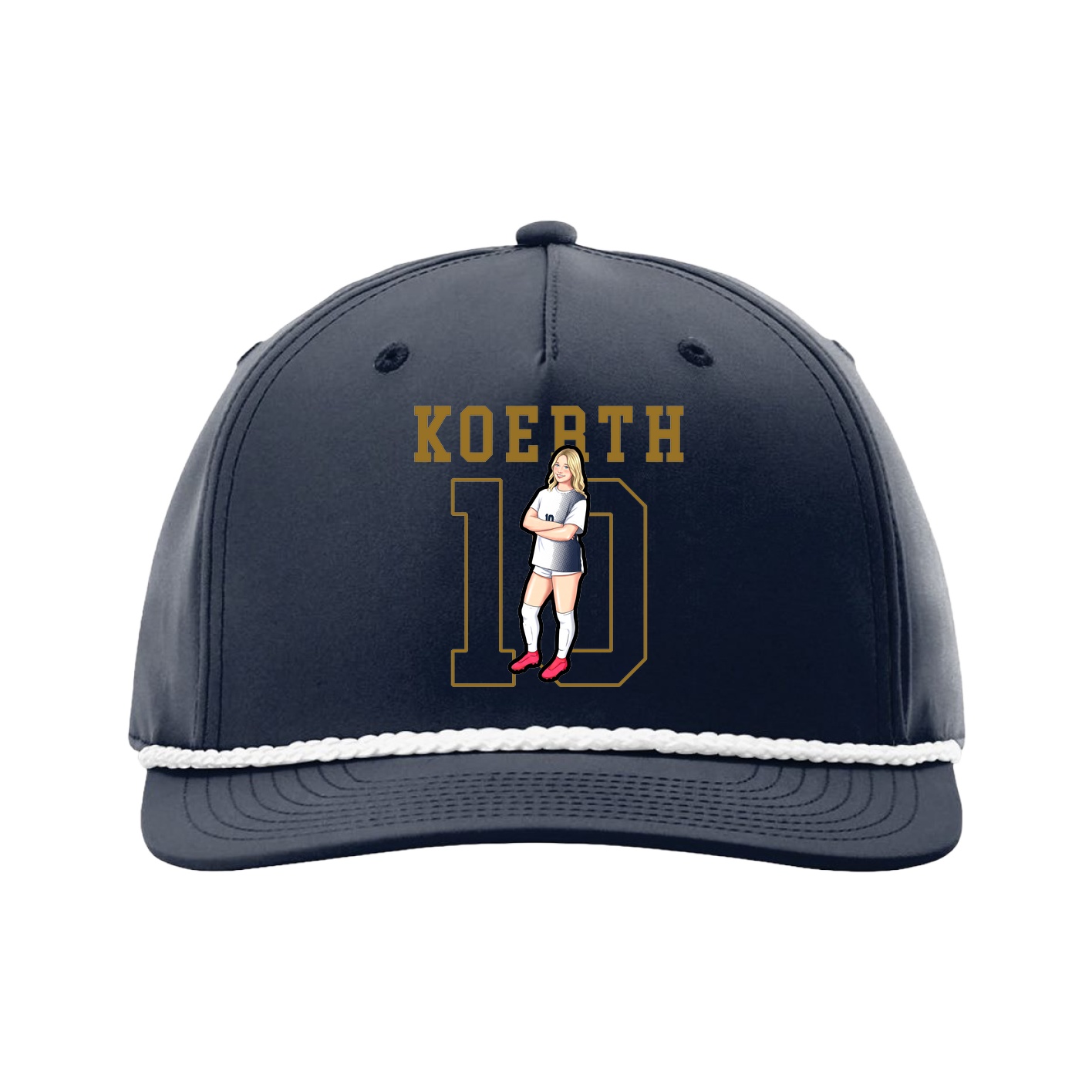Five-Panel Classic Rope Cap — Shirsey in Navy