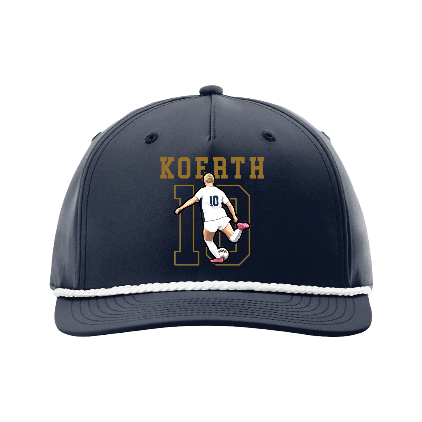 Five-Panel Classic Rope Cap — Shirsey in Navy