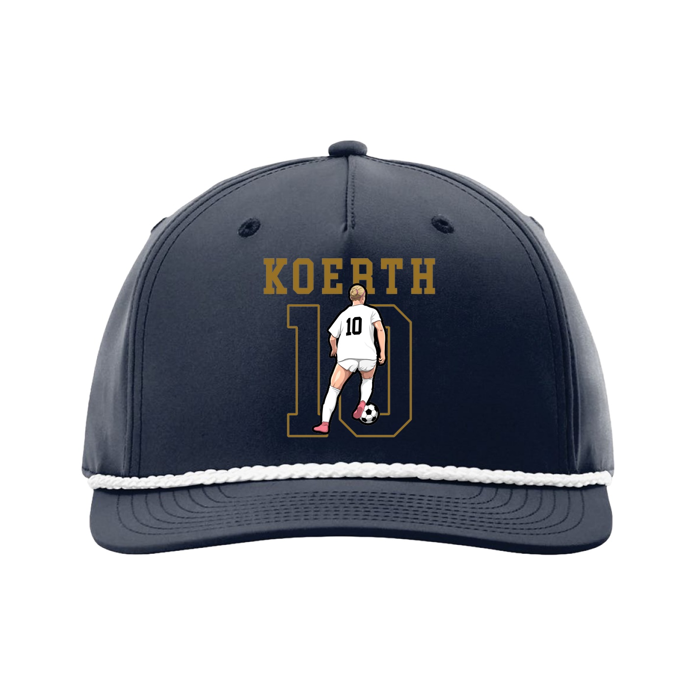 Five-Panel Classic Rope Cap — Shirsey in Navy