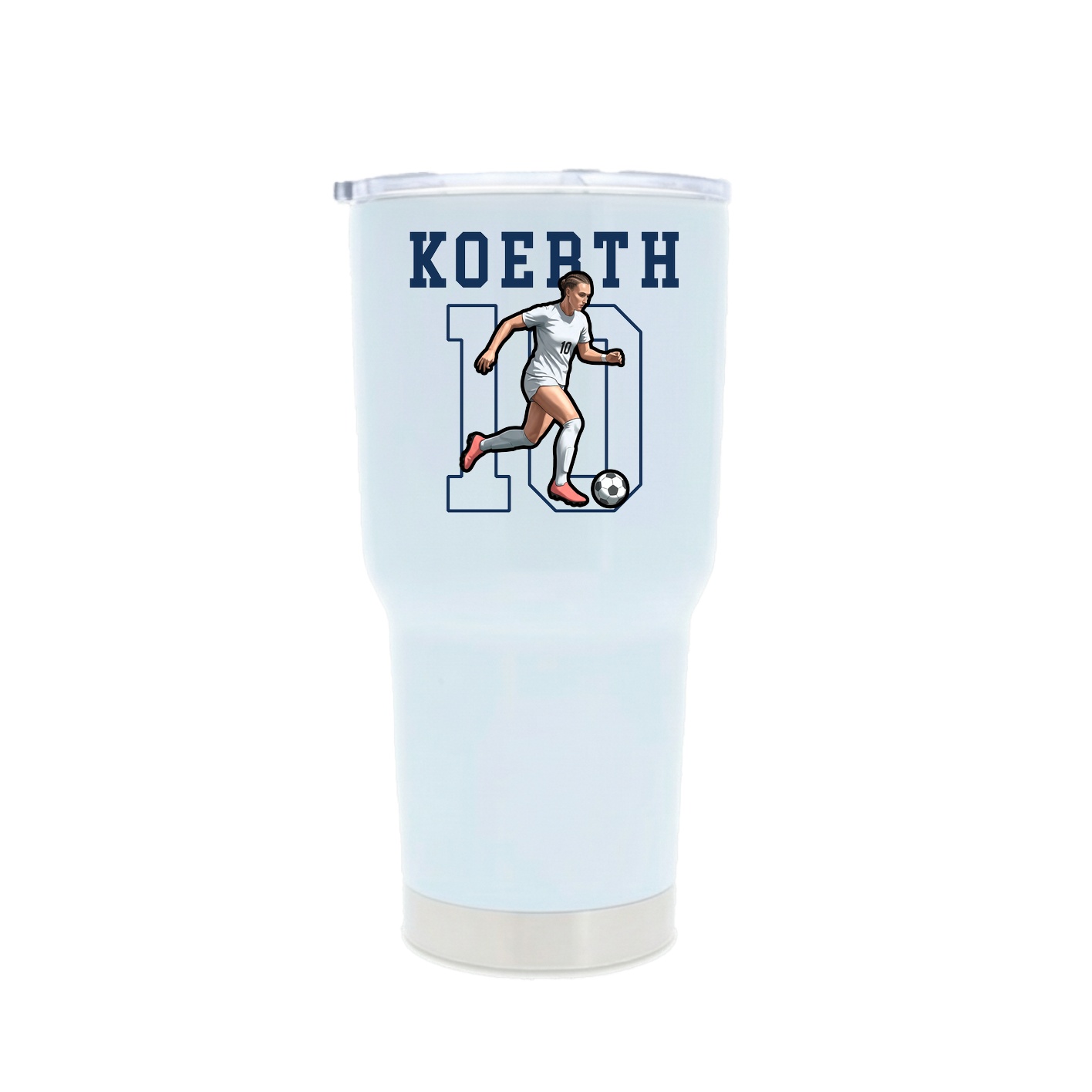 30oz Stainless Steel Tumbler — Shirsey in White