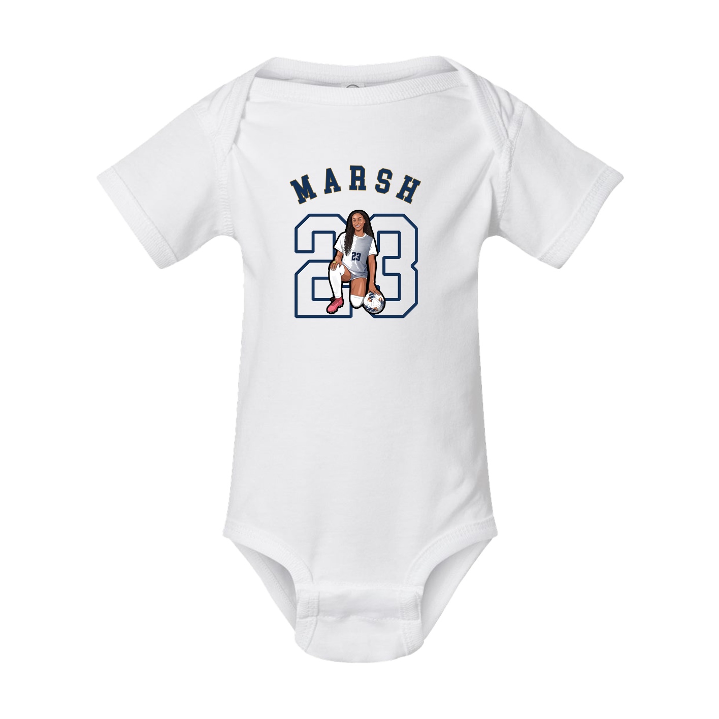 Baby Onesie — Shirsey Arch in White