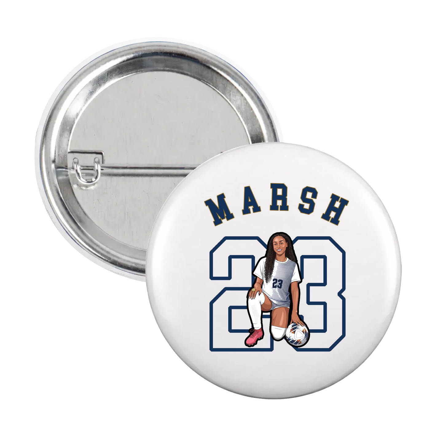 Game Day Button — Shirsey Arch in White