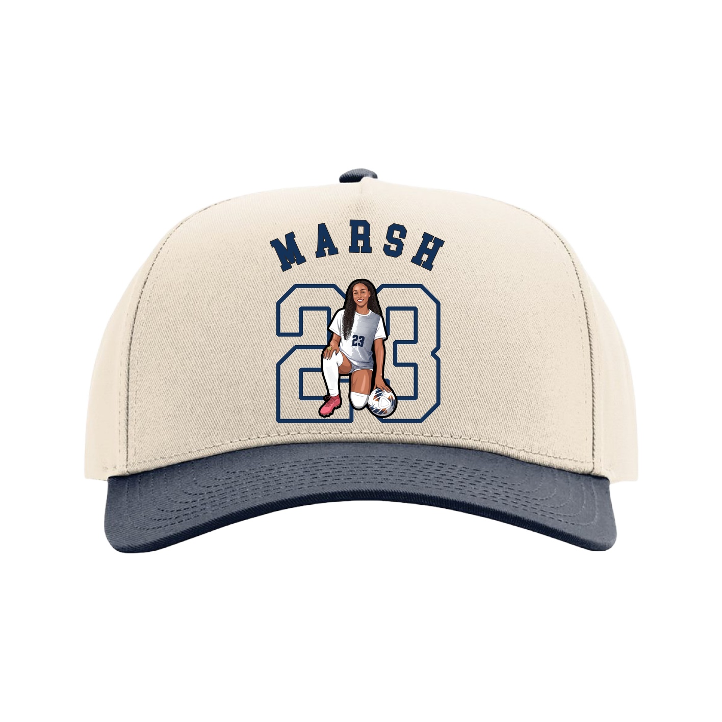 Full Fabric Five-Panel Champ Cap