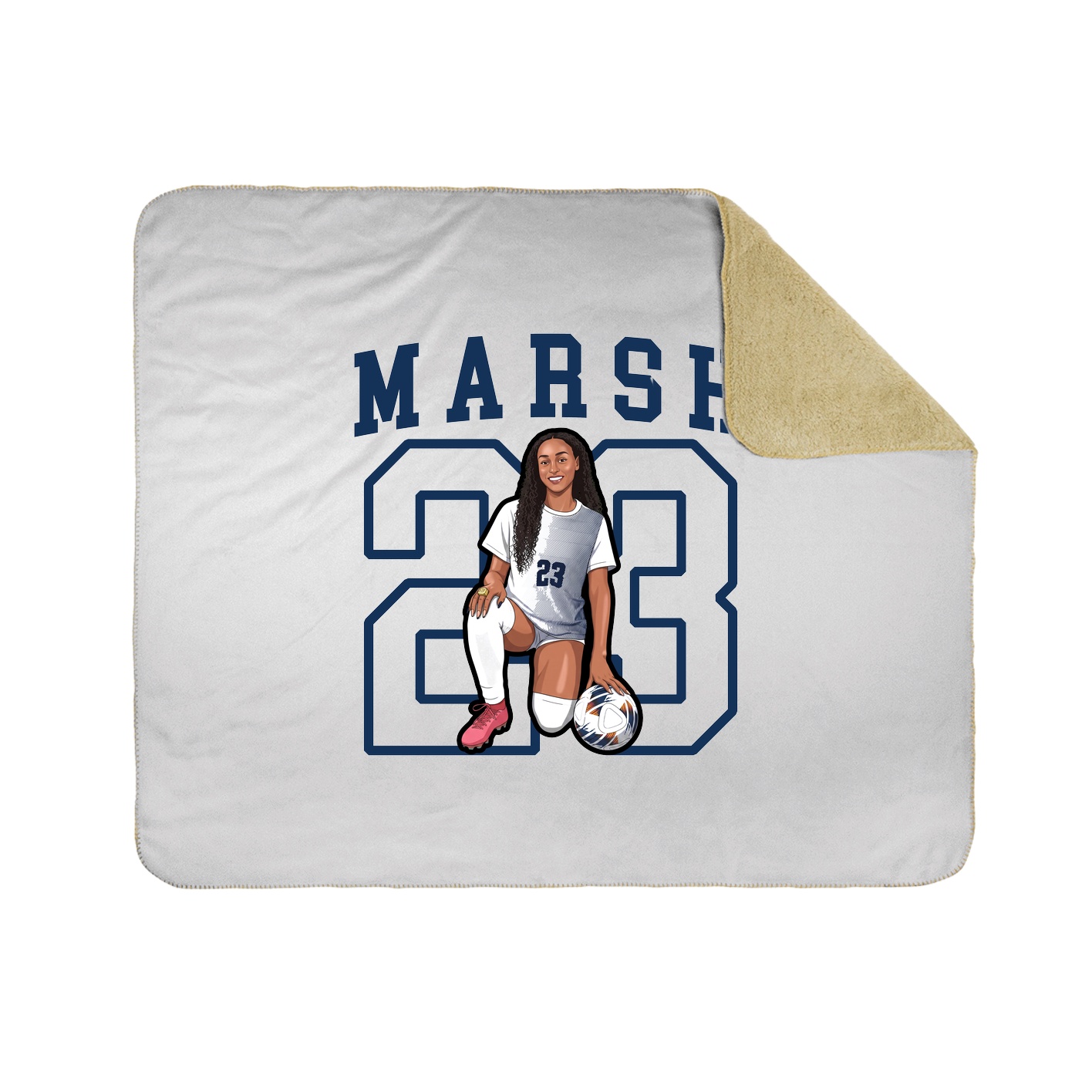 Throw Blanket — Shirsey in White