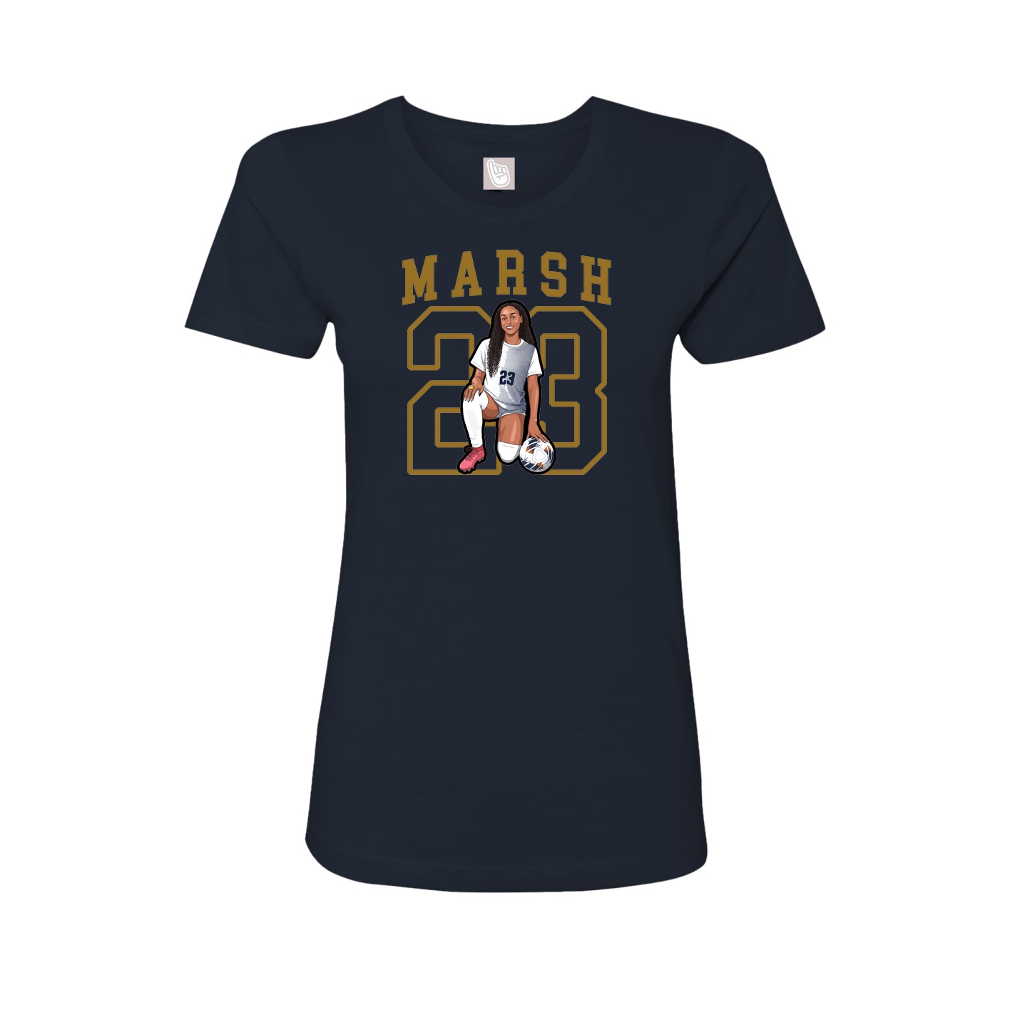 Fitted Women's Tee — Shirsey in Navy