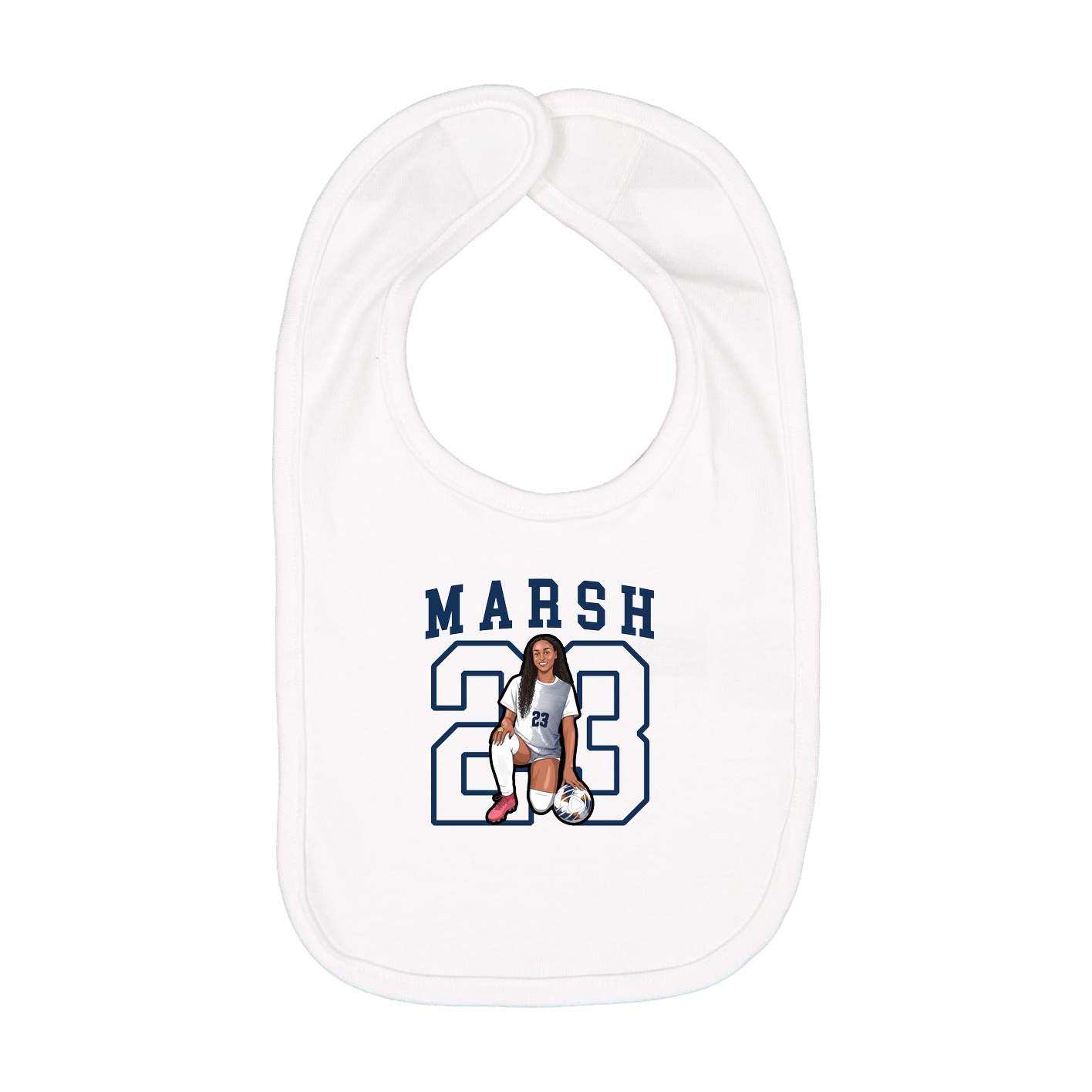 Infant Bib — Shirsey in White
