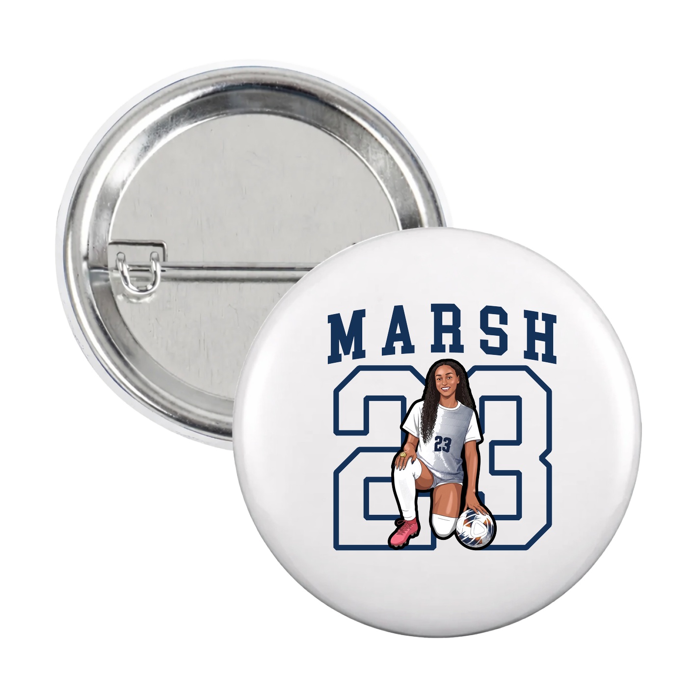 Game Day Button — Shirsey in White