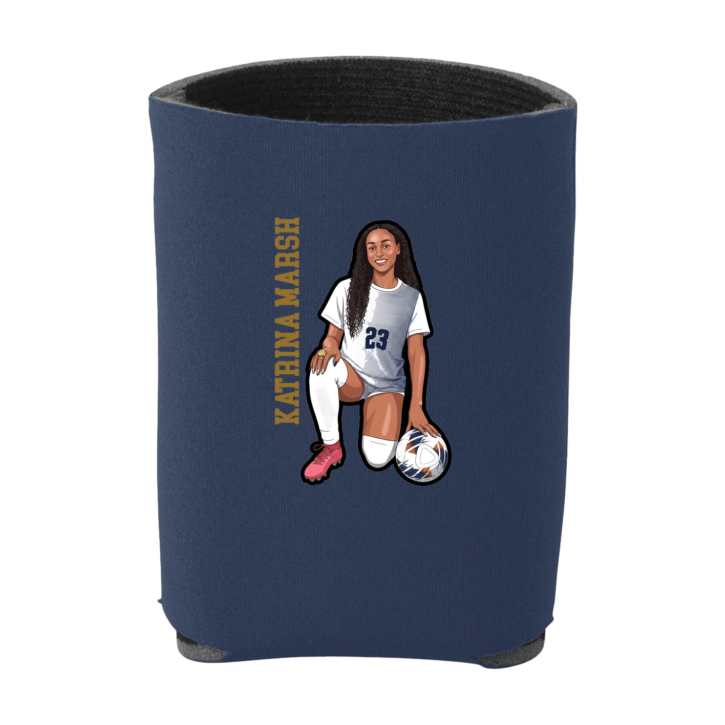 Can Holder — Name Vertical in Navy