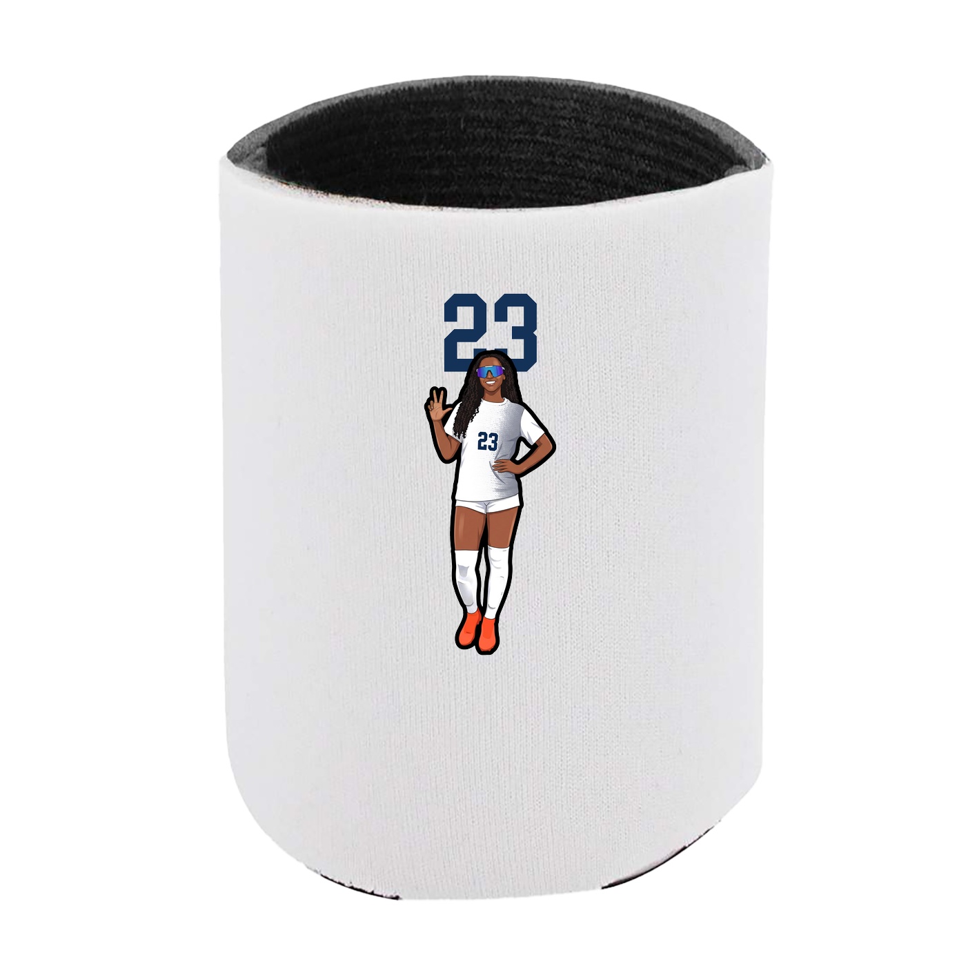 Can Holder — Number Top in White