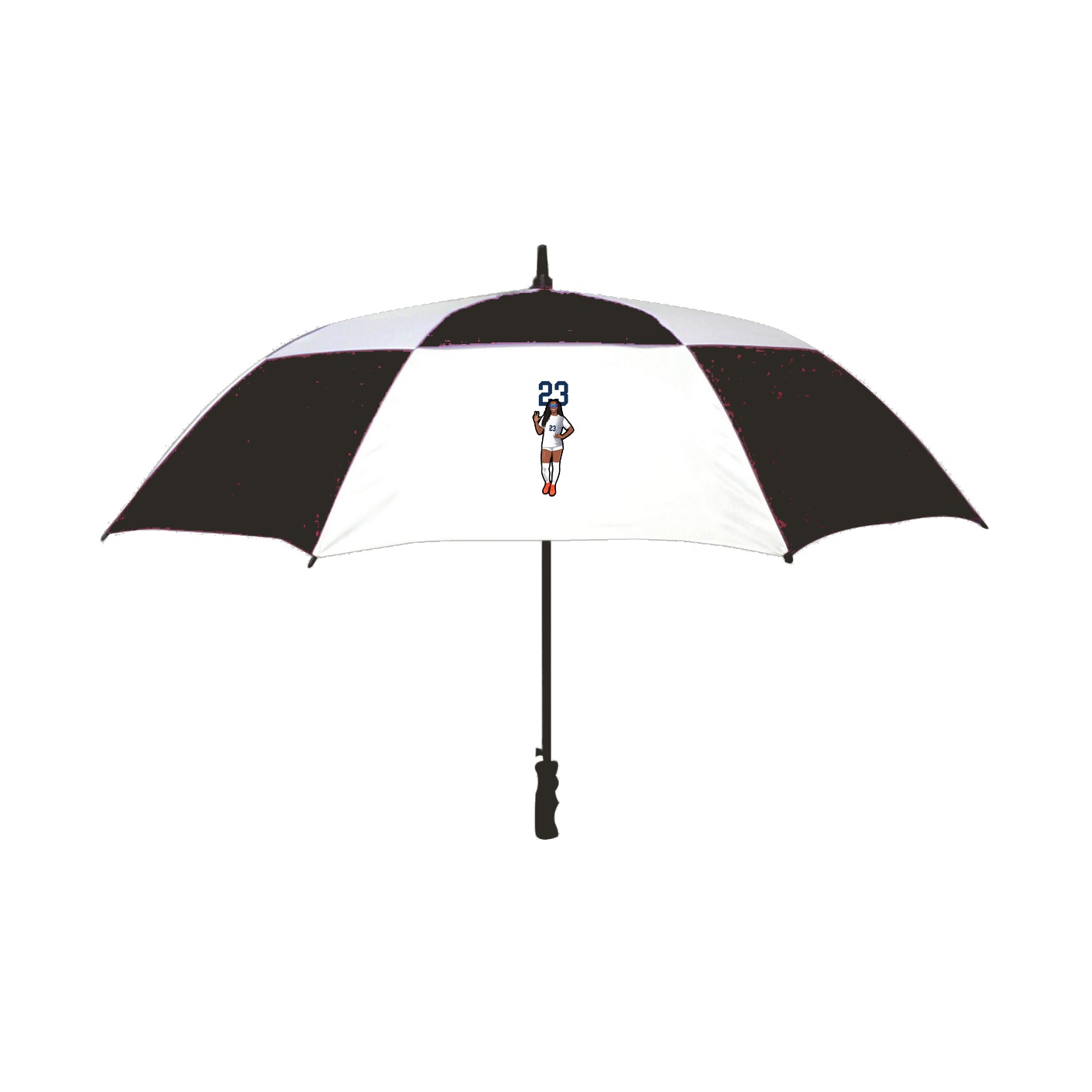 Golf Umbrella — Number Top in Black